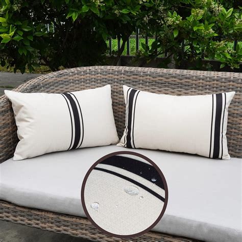 black and white outdoor pillow covers|white and black pillow cases.